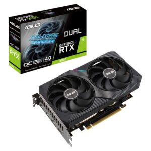 ASUS DUAL-RTX3060-O12G-V2 - OC Edition - tarjeta gráfica - GF RTX 3060 - 12 GB GDDR6 - PCIe 4.0 x16 - HDMI, 3 x DisplayPort