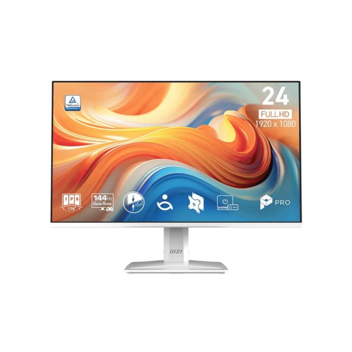 MONITOR MSI PRO MP243W E14 23.8" PLANA 1080P 144HZ IPS FREESYNC HDMI / DISPLAYPORT 9S6-3PD1CT-032 BL