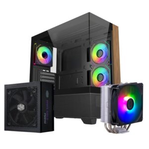 CASE COOLER MASTER E690 + FUENTE GOLD 750 V3NM + ENFRIAMIENTO HYPER 212 SPECTRUM V3 E690-KHNN75-SA0