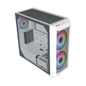 CASE GAMING RGB COOLER MASTER HAF 500 MID TOWER 2 VENTILADORES DE 200MM Y 2 DE 120MM CON VIDRIO LATERAL Y MALLA FRONTAL H500-WGNN-S00