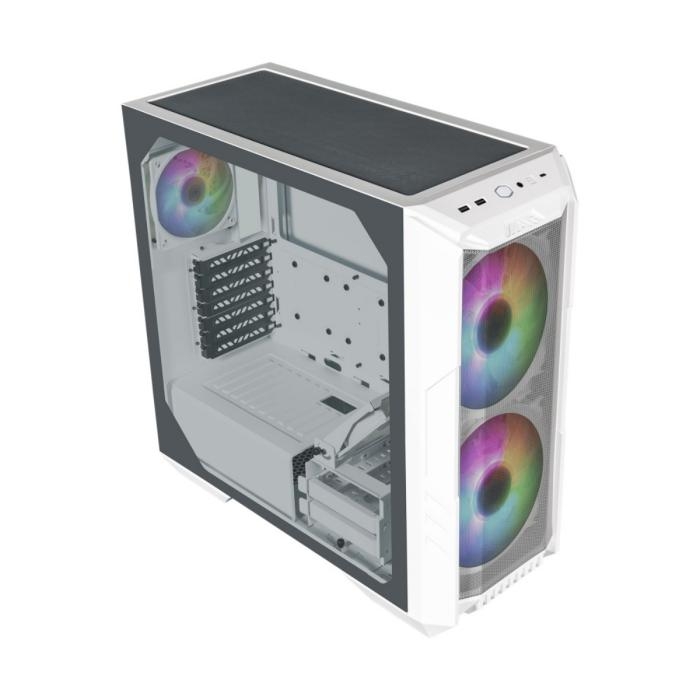 CASE GAMING RGB COOLER MASTER HAF 500 MID TOWER 2 VENTILADORES DE 200MM Y 2 DE 120MM CON VIDRIO LATERAL Y MALLA FRONTAL H500-WGNN-S00