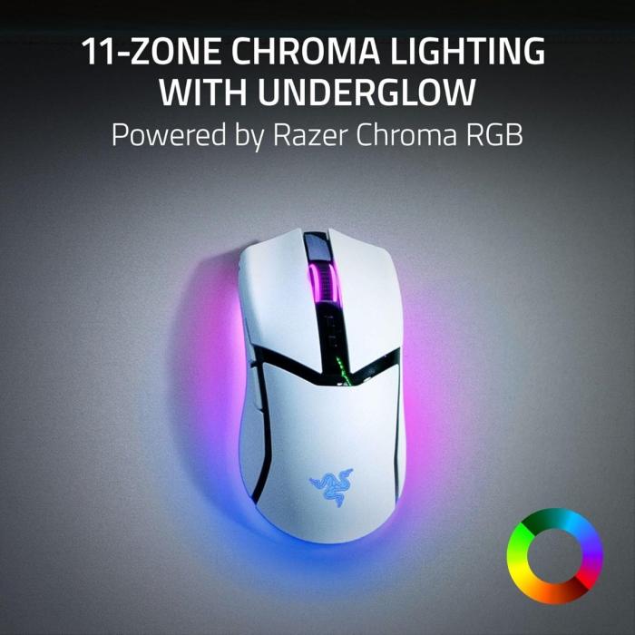 Razer Cobra Pro - Ratón - diestro - óptico - 8 botones - cableado, inalámbrico - USB, 2.4 GHz, Bluetooth - Receptor inalámbrico USB HyperSpeed - negro