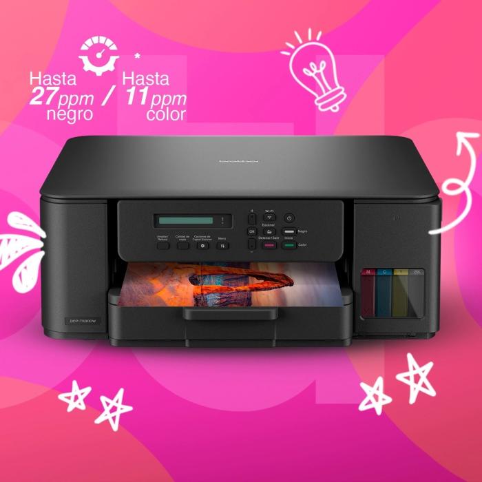 IMPRESORA BROTHER DCPT530DW TANQUE DE TINTA 3 EN 1 WI-FI / AIRPRINT / MOPRIA / WIRELESS DIRECT / USB 2.0-DUPLEX AUTOMÁTICO