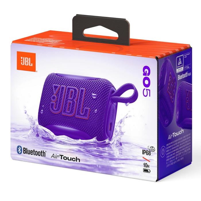 PARLANTE RGB JBL GO 5 4.8W RMS BLUETOOTH IP68 JBLGO5BLUAM AZUL