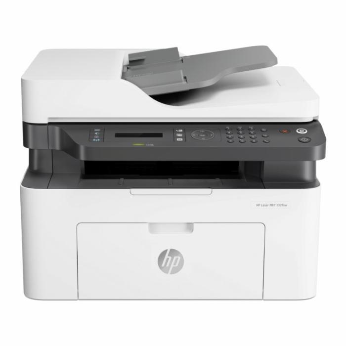 Impresora Multifunción HP Laser 137fnw, Blanco y Negro 1 año de Garantia - 4ZB84A#BGJ