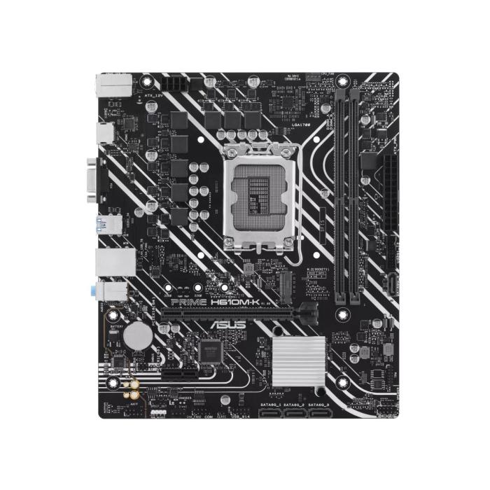 ASUS - PRIME H610M-K - Motherboard - Micro ATX - LGA1700 Socket - Intel H610 - para Core i7 / para Core i5 / para Core i3 / para Celeron / para Pentium - Intel HD Graphics - DDR5