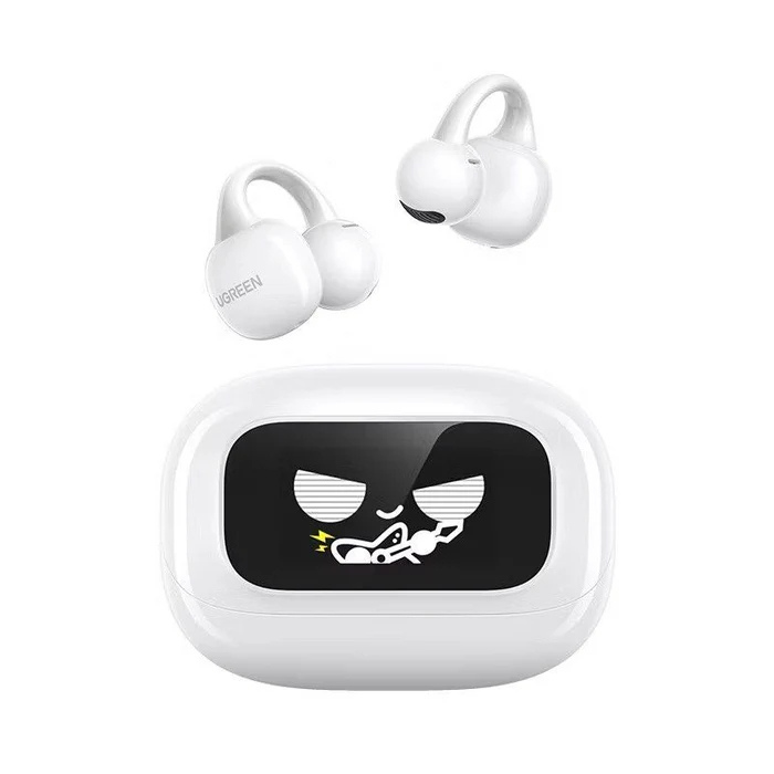 AUDIFONO UGREEN WS208 CLIPBUDS MAGIC TRUE INALAMBRICO BLUETOOTH PANTALLA TACTIL 55136 BLANCO