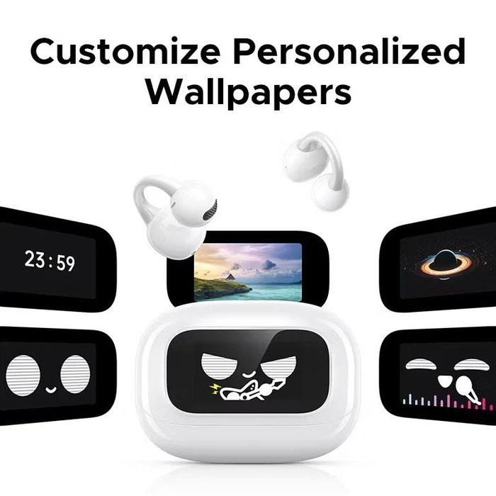 AUDIFONO UGREEN WS208 CLIPBUDS MAGIC TRUE INALAMBRICO BLUETOOTH PANTALLA TACTIL 55136 BLANCO
