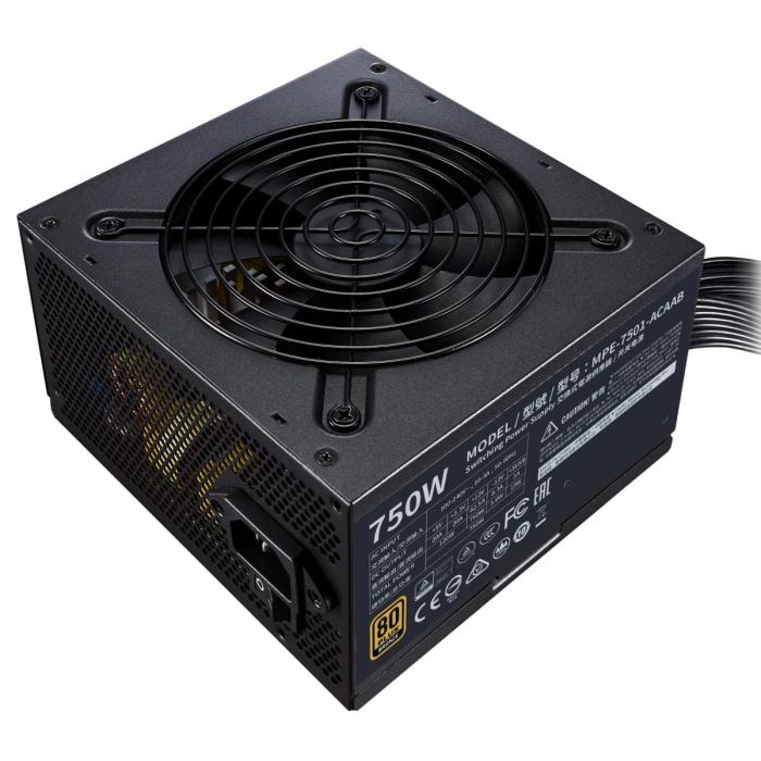 FUENTE DE PODER COOLER MASTER MWE 750 BRONZE V2 80 750W PLUS NO MODULAR ATX MPE-7501-ACAAB-US