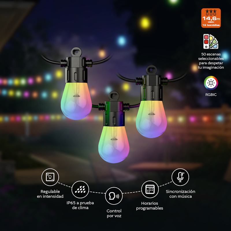 Nexxt Solutions Home - RGBIC String light