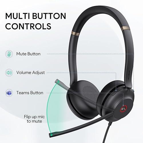 HEADSET YL DUAL TEAMS USB A/C HD AI