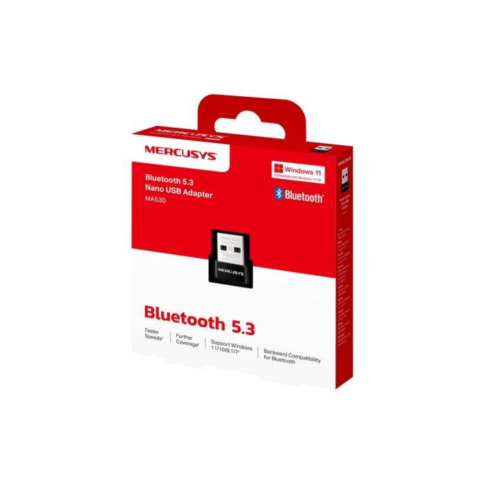 ADAPTADOR BLUETOOTH NANO MERCUSYS MA530(UN) USB 2.0 BLUETOOTH 5.3
