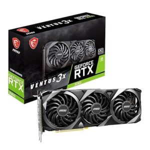 TARJETA DE VIDEO MSI GEFORCE RTX 3060 VENTUS 2X 12G OC GDDR6 1807 MHZ 912-V397-1008 NEGRO