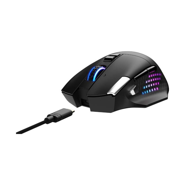 MOUSE GAMING RGB MSI VERSA PRO INALÁMBRICO 2.4 GHZ / BLUETOOTH ALÁMBRICO USB 26000 DPI S12-4301360-CLA