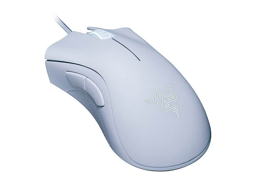 Razer DeathAdder Essential - White Edition - ratón - ergonómico - diestro - óptico - 5 botones - cableado - USB - blanco