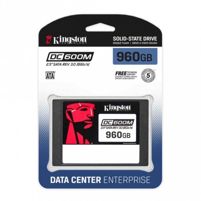 Kingston DC600M - SSD - Mixed Use - 960 GB - interno - 2.5" - SATA 6Gb/s