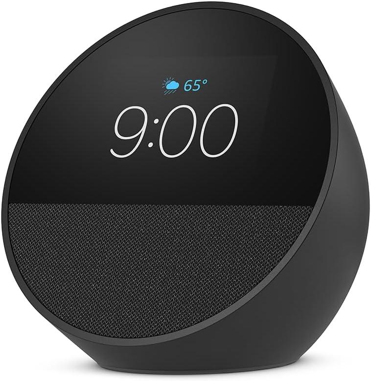 AMAZON ECHO SPOT 2024 CON RELOJ ALARMA Y ALEXA B0BFCBKXWLW