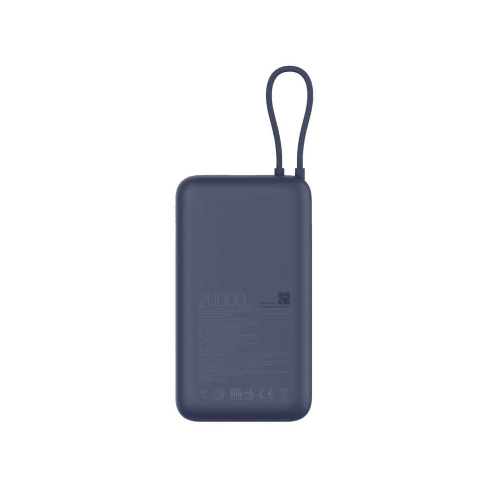 Xiaomi - Power bank - Lithium - Para -- - 20000mAh (Integrated Cable) GL