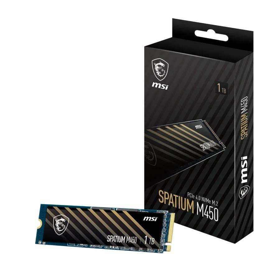 HD INTERNO SOLIDO 1TB MSI SPATIUM M450 M.2 2280 PCIE 4.0 NVME 3600MB/S / 3000MB/S S78-440L0M0-P83 NE
