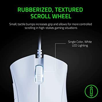 Razer DeathAdder Essential - White Edition - ratón - ergonómico - diestro - óptico - 5 botones - cableado - USB - blanco