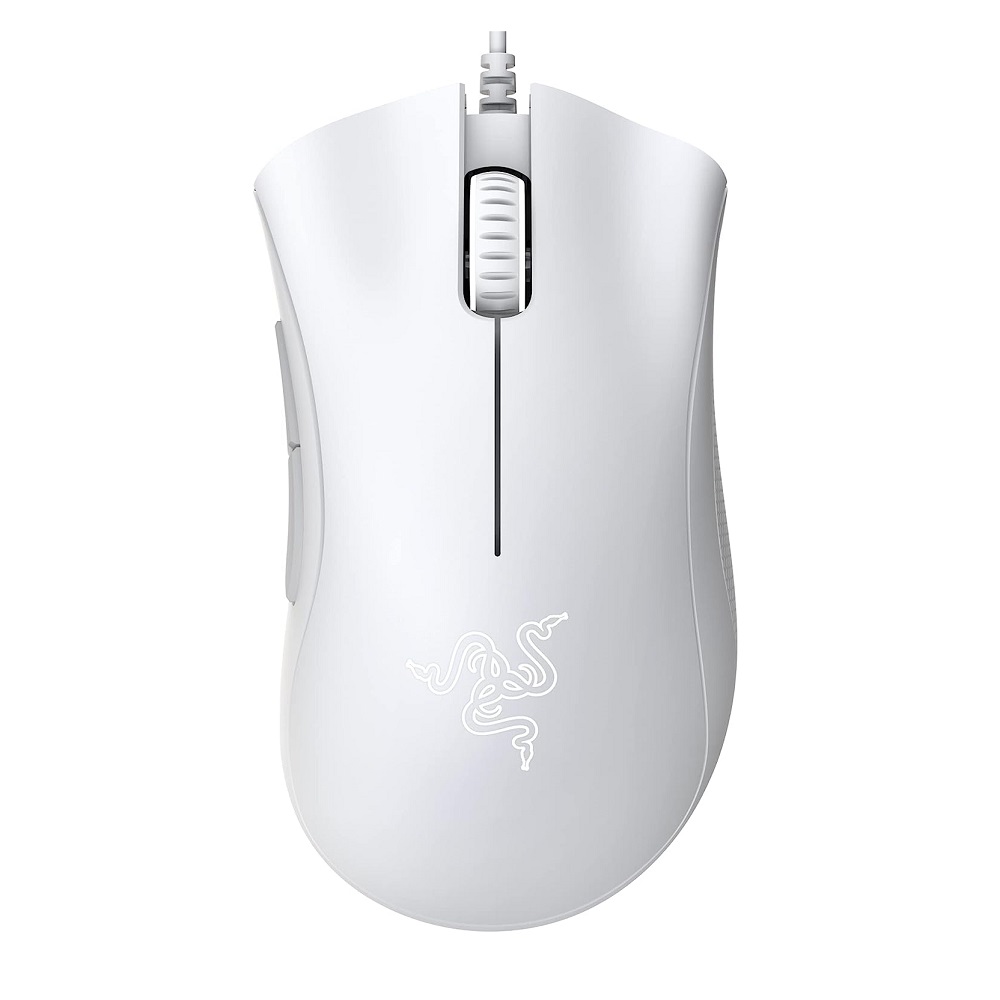 Razer DeathAdder Essential - White Edition - ratón - ergonómico - diestro - óptico - 5 botones - cableado - USB - blanco