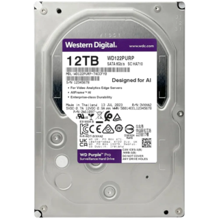 Western Digital WD Purple - Hard drive - Internal hard drive - 12 TB - 3.5" - 7200 rpm