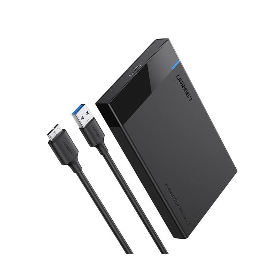 ENCAPSULADOR UGREEN US221 SATA III A USB 3.0 HDD/SSD 2.5Plg 30848 NEGRO