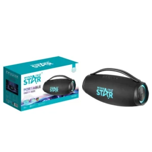 PARLANTE RGB WINNING STAR ST-8102 80 W BLUETOOTH RESISTENTE AL AGUA YX-6686-WST-18515 NEGRO