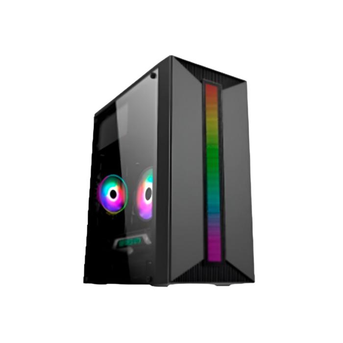 CASE GAMING RGB EAGLE WARRIOR CM16KTRA001C MICRO ATX PANEL LATERAL ACRILICO USB 2+ AUDIO +U3 H350 RGB STRIP