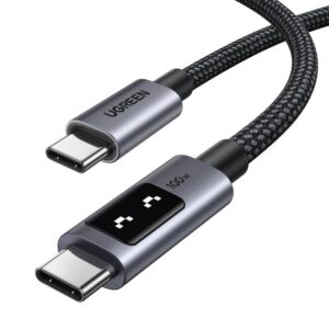CABLE USB-C A USB-C UGREEN L509 100W 2M CON LED DISPLAY 35512