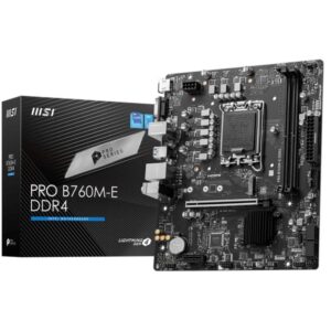 TARJETA MADRE MSI PRO B760M-E DDR4 LGA 1700 M-ATX 911-7D48-049