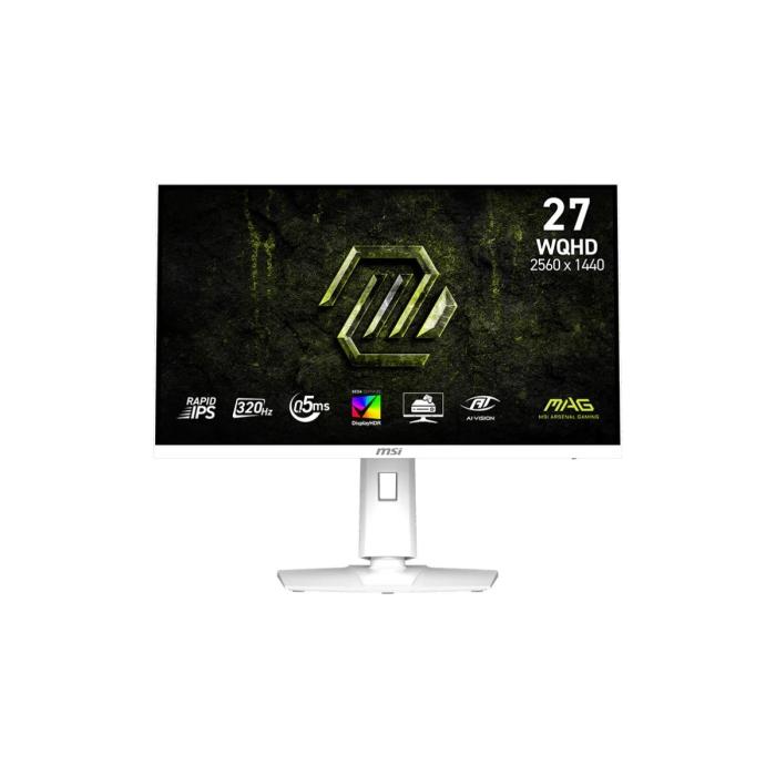 MONITOR GAMING MSI MAG 274QRFW X32 27 PULG PLANA WQHD 2560X1440 320HZ RAPID IPS G-SYNC 9S6-3CE49H-03