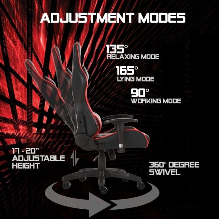 GAMING CHAIR COMBAT ERGO FX1 ARGOM BLACK