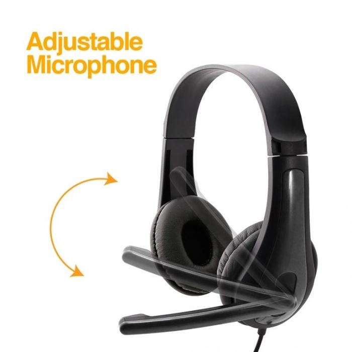 HEADSET W/MIC ARGOM STEREO USB METRO 78