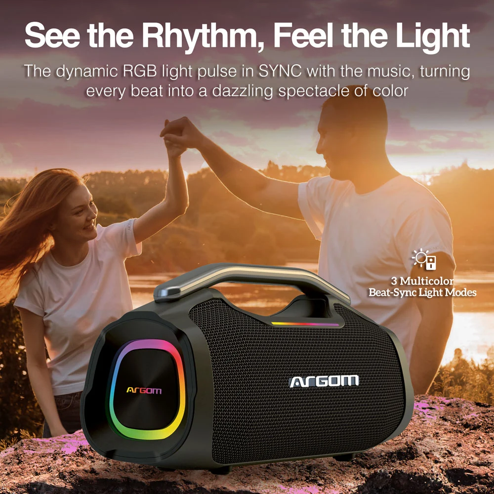 BOCINA ARGOM RADYON X44 NEGRO - BT, 100W RMS, TWS, 2.1CH, 8HRS