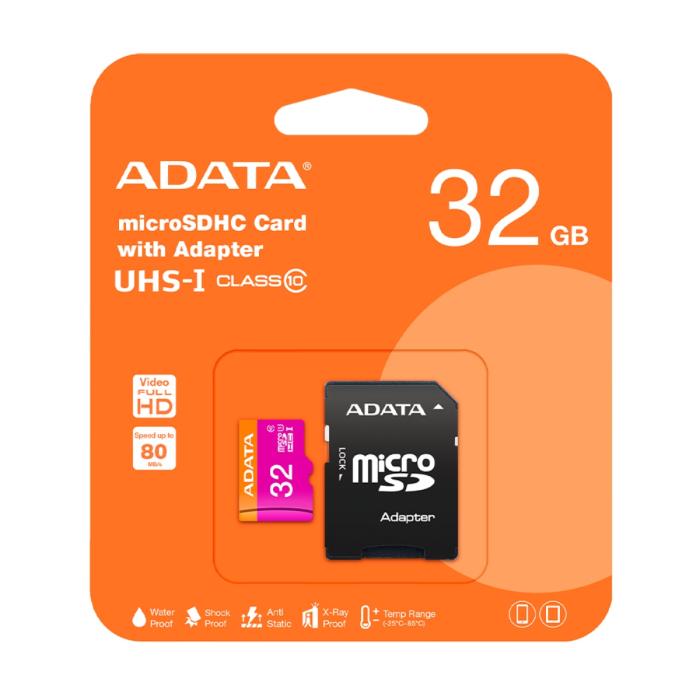 MEMORIA MICRO SD 32GB ADATA CLASE 10 AUSDH32GUICL10A1-RA1