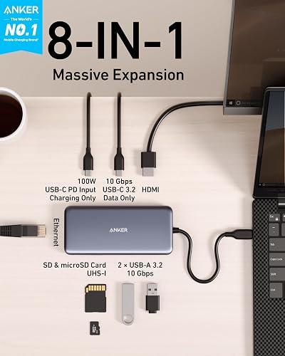 Anker - PowerExpand 8-in-1 10Gbps USB-