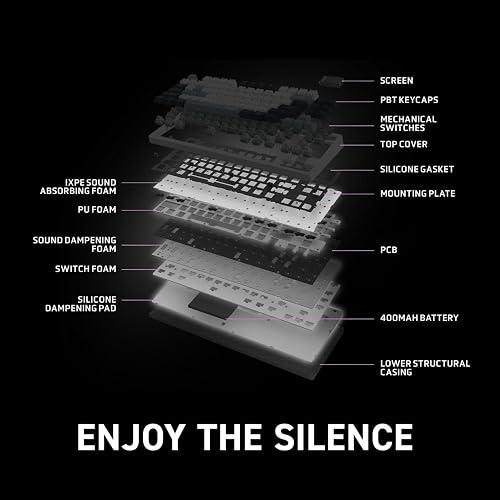 TECLADO GAMING RGB MSI FORGE GK600 TKL W SKY US MECÁNICO INALÁMBRICO BLUETOOTH INGLÉS S11-43CEP01-HH9