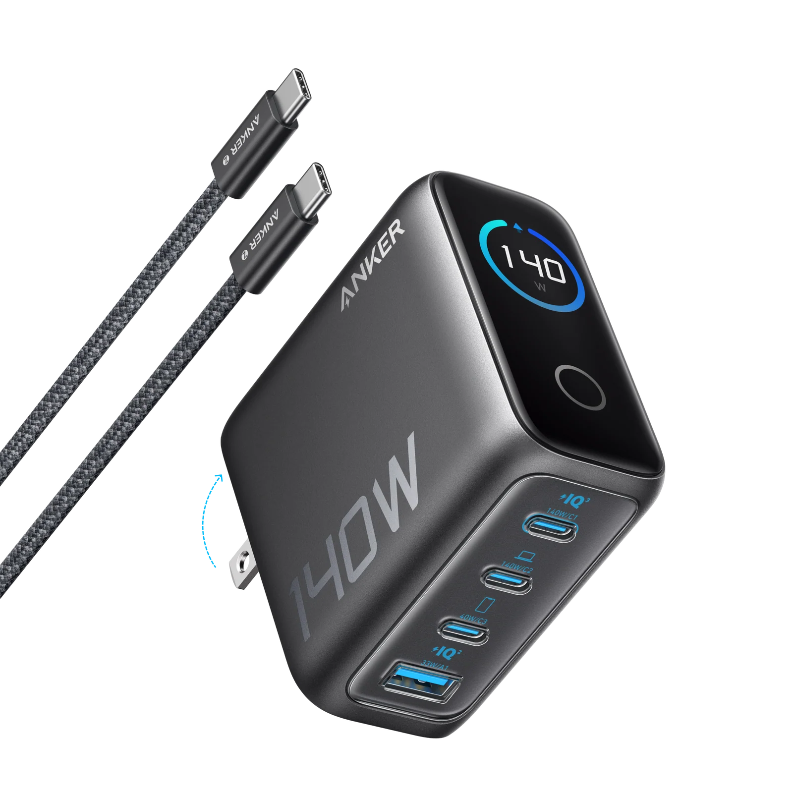 Anker - charger - Lithium - Para Universal - Charger (140W 4-Port PD 3.1) S