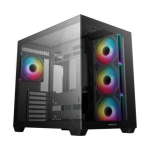 CASE DEEPCOOL CG530 4F WH TORRE MEDIA PLASTICO Y ACERO 3 ABANICOS LATERALES Y 1 ABANICO TRASERO R-CG530-WHADA4-G-1