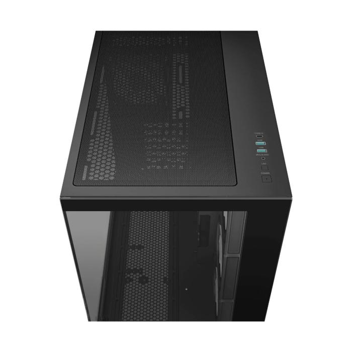 CASE DEEPCOOL CG530 4F WH TORRE MEDIA PLASTICO Y ACERO 3 ABANICOS LATERALES Y 1 ABANICO TRASERO R-CG530-WHADA4-G-1