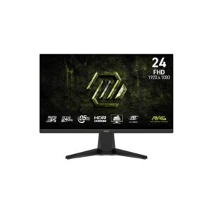 MONITOR GAMING MSI MAG 245F X24 23.8" PLANA 1920X1080 240HZ IPS RÁPIDO 9S6-3BC81M-004 NEGRO
