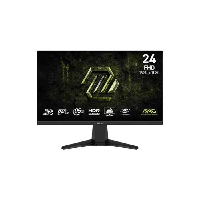 MONITOR GAMING MSI MAG 245F X24 23.8" PLANA 1920X1080 240HZ IPS RÁPIDO 9S6-3BC81M-004 NEGRO