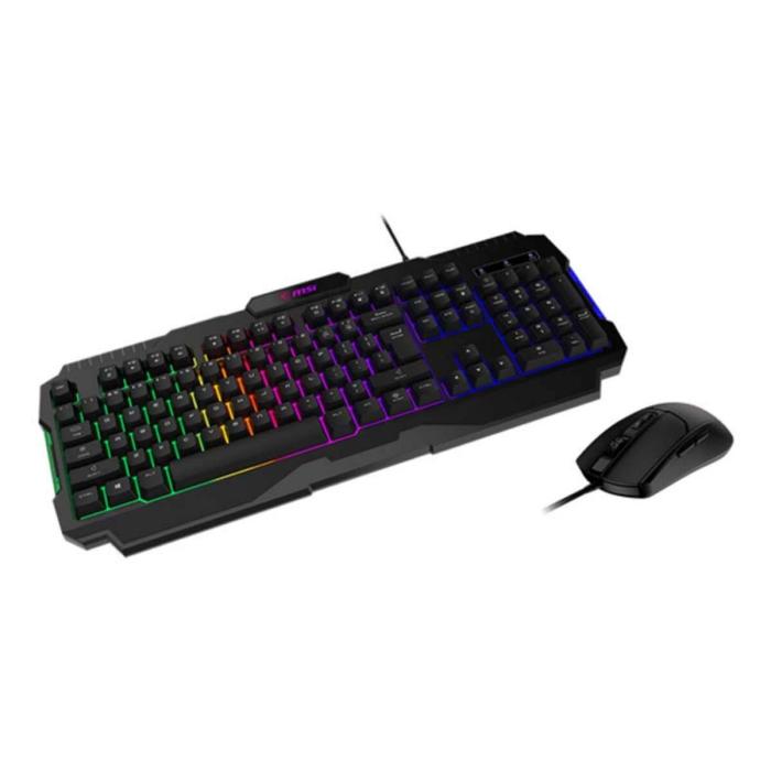 TECLADO Y MOUSE GAMING RGB MSI FORGE GK100 US USB INGLÉS S11-04US20L-HH9