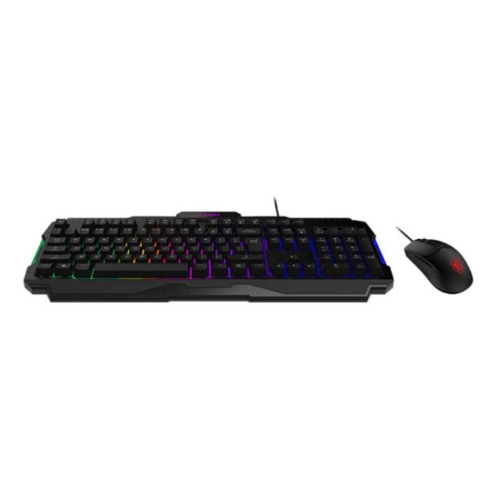 TECLADO Y MOUSE GAMING RGB MSI FORGE GK100 US USB INGLÉS S11-04US20L-HH9