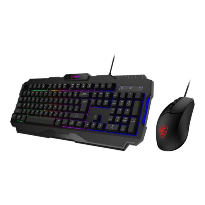 TECLADO Y MOUSE GAMING RGB MSI FORGE GK100 US USB INGLÉS S11-04US20L-HH9