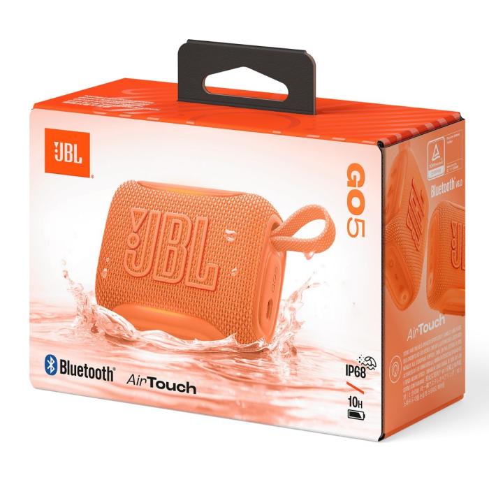 Altavoz Bluetooth JBL GO 5 resistente al agua (anaranjado)
