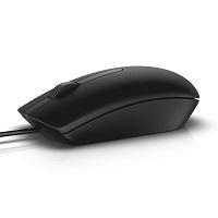 Mouse Dell MS116 Optical Wired - USB Black