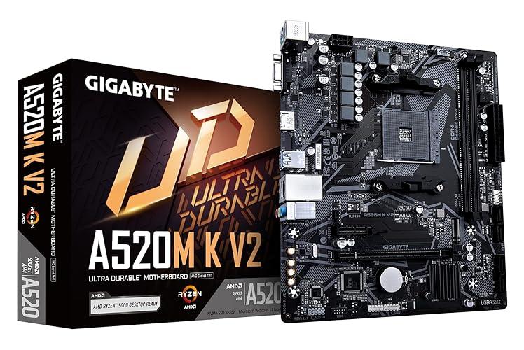 TARJETA MADRE GIGABYTE A520M K V2 D AM4 MICRO-ATX DDR4