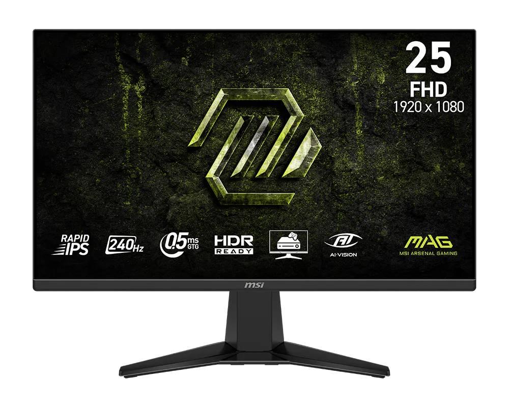 MONITOR GAMING MSI 25 PULG MAG 255F X24 PLANA 1920X1080 FULL HD 240 HZ RAPID IPS AMD